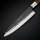 Gehämmertes Kochmesser aus Edelstahl im japanischen Stil – 18,5 cm Präzisionsklinge