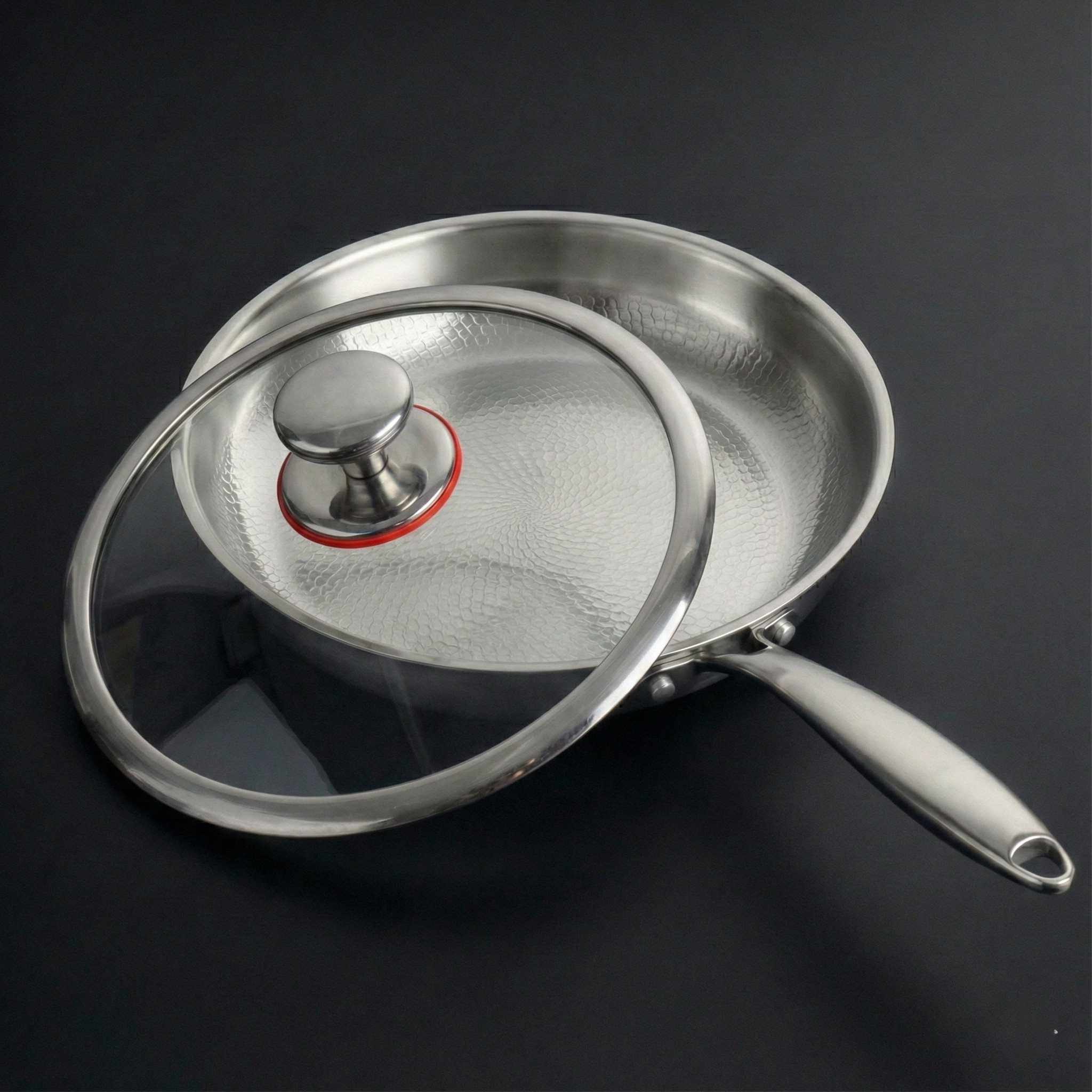 Hand-Hammered Titanium Pan