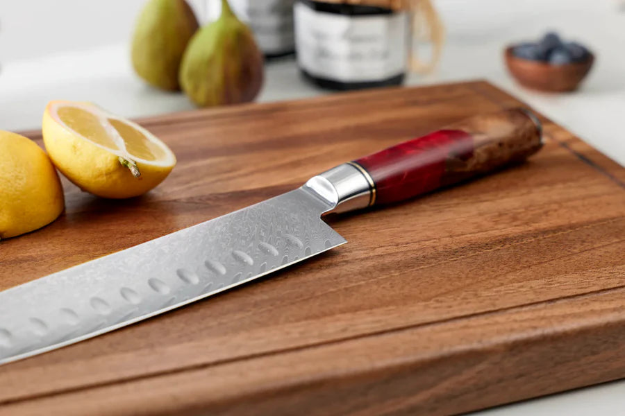 Japanisches Damascus Shinku Santoku-Messer – Präzisionsklinge mit 17,6 cm
