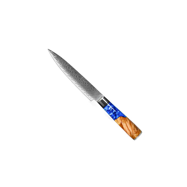 Limitierte Auflage Japanisches Damascus Messer-Set – 6-teilige Saphir-Serie