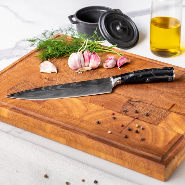 Premium Japanisches Damascus Messer-Set – 8-teilige Präzisionskollektion