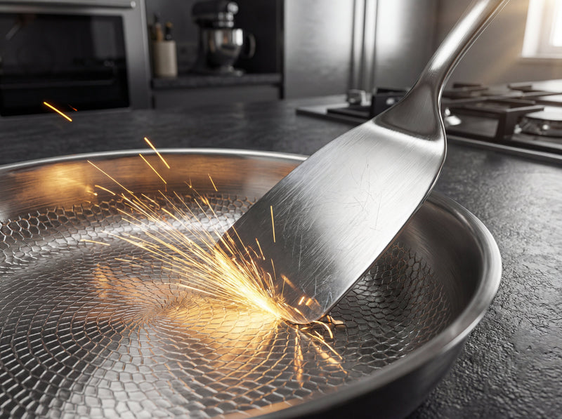 Metallbesteck verwenden